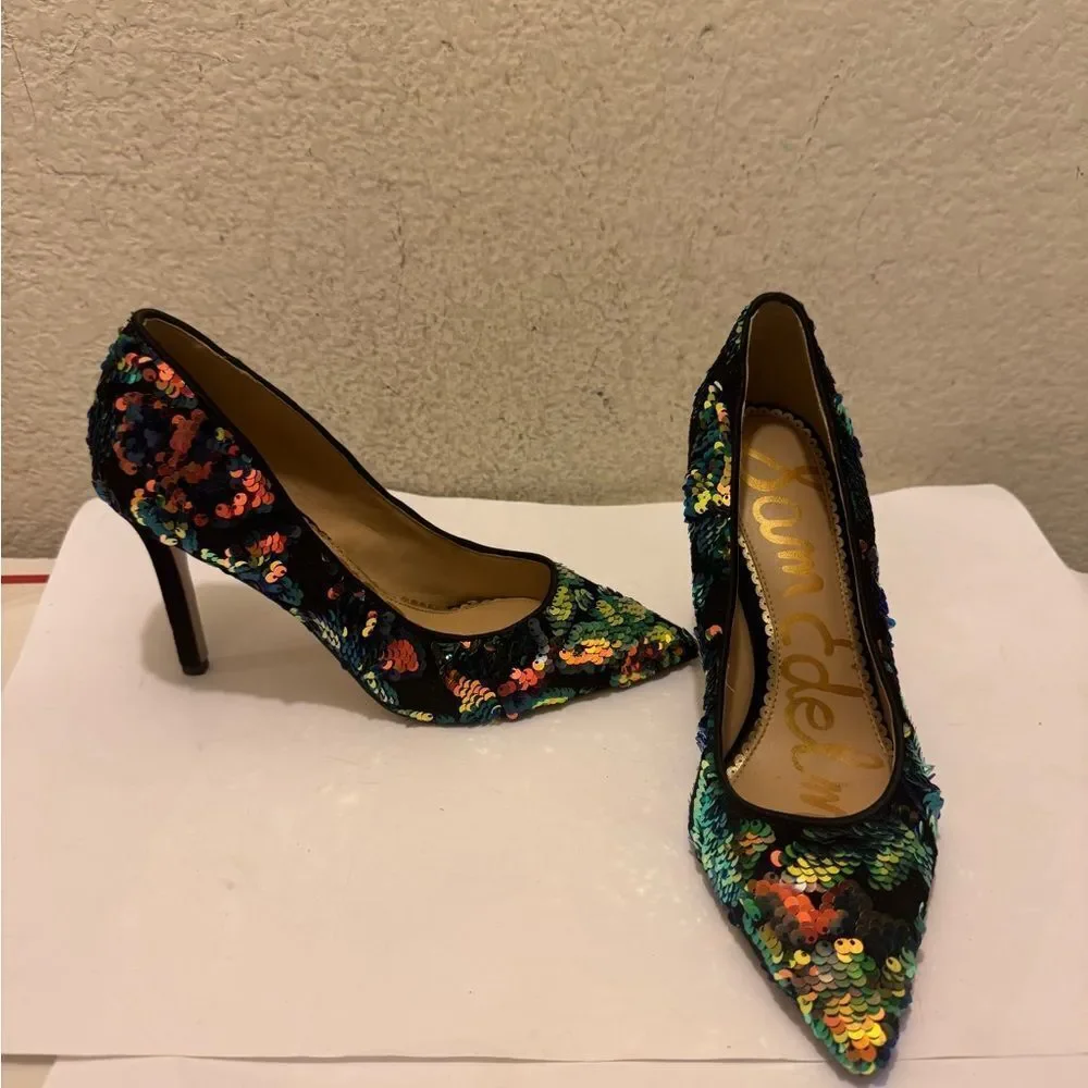 Sam Edelman Multicolor Sequin Heels